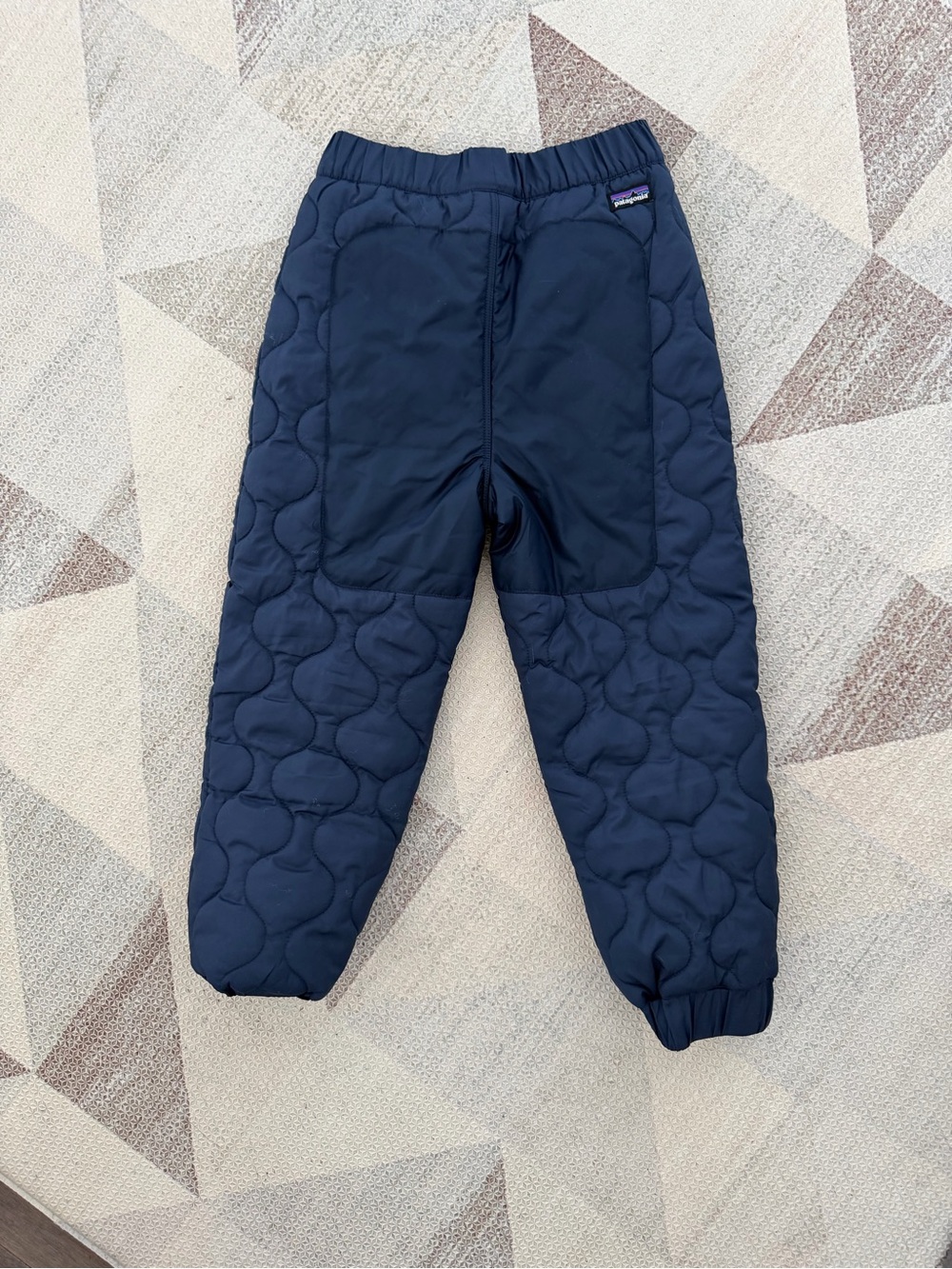 Patagonia Kids Navy Quilted Insulated Snowpants
